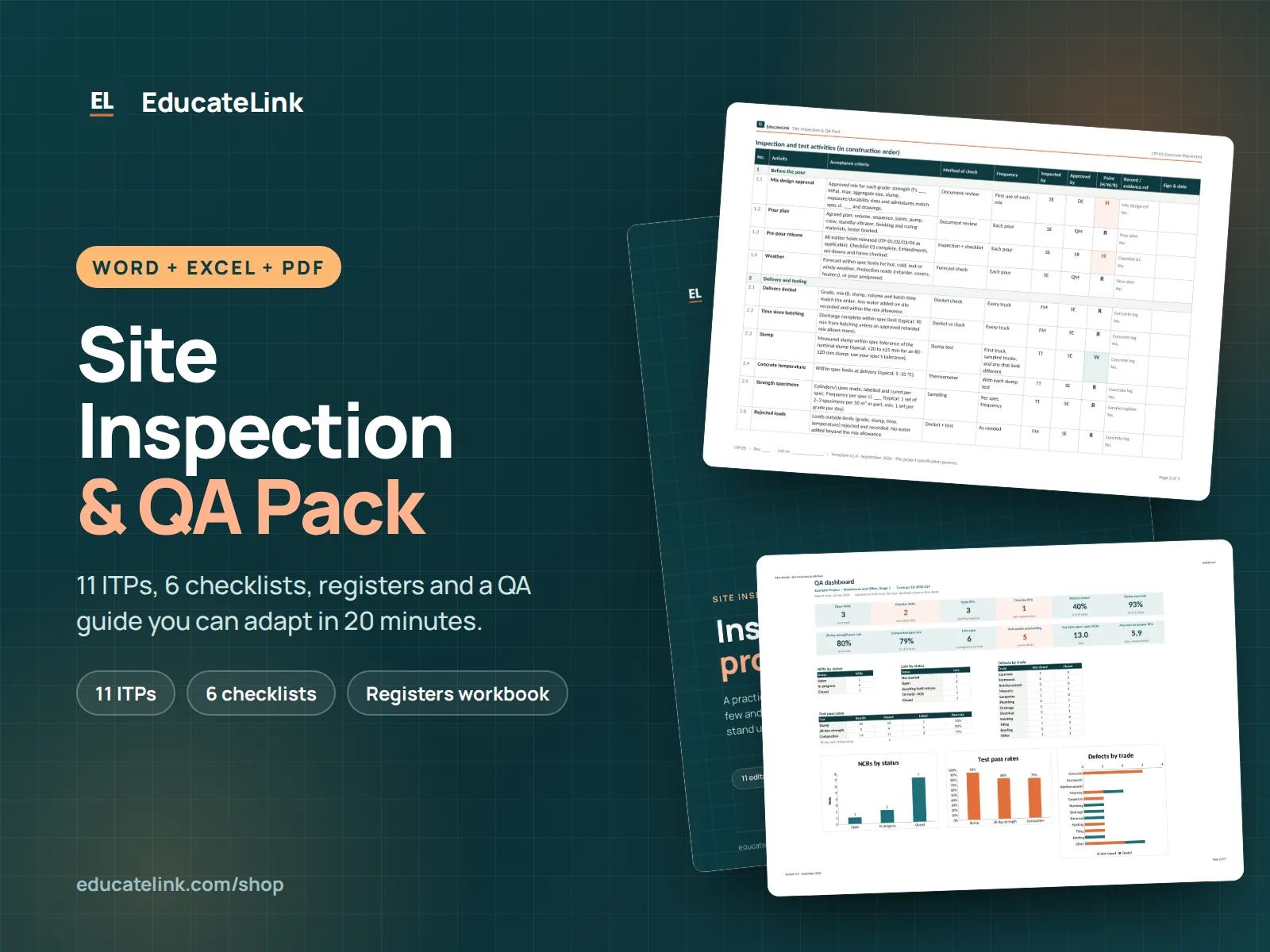 Site Inspection & QA Pack preview