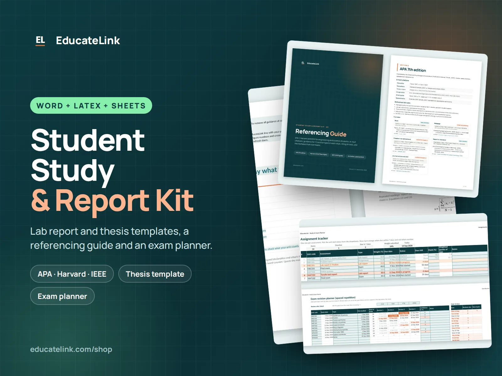 Student Study & Report Kit preview