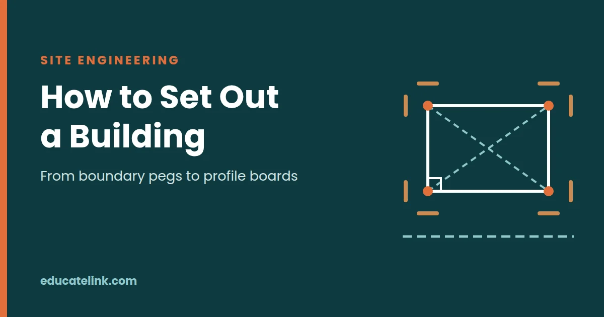 How to Set Out a Building: Baselines, 3-4-5, Diagonals and Profiles